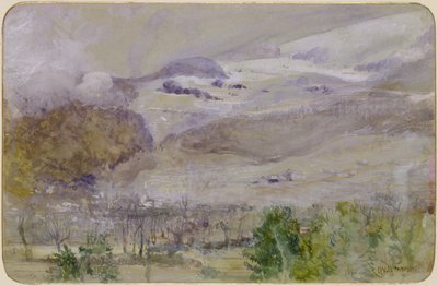 Paisaje del valle suizo, 1885 de John William Inchbold